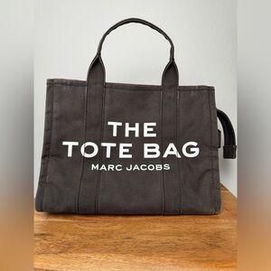 Marc Jacobs Medium The Tote Bag Dark Grey Distressed color